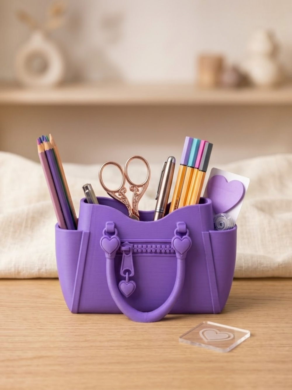 Purse Desk Organizer Pen Holder